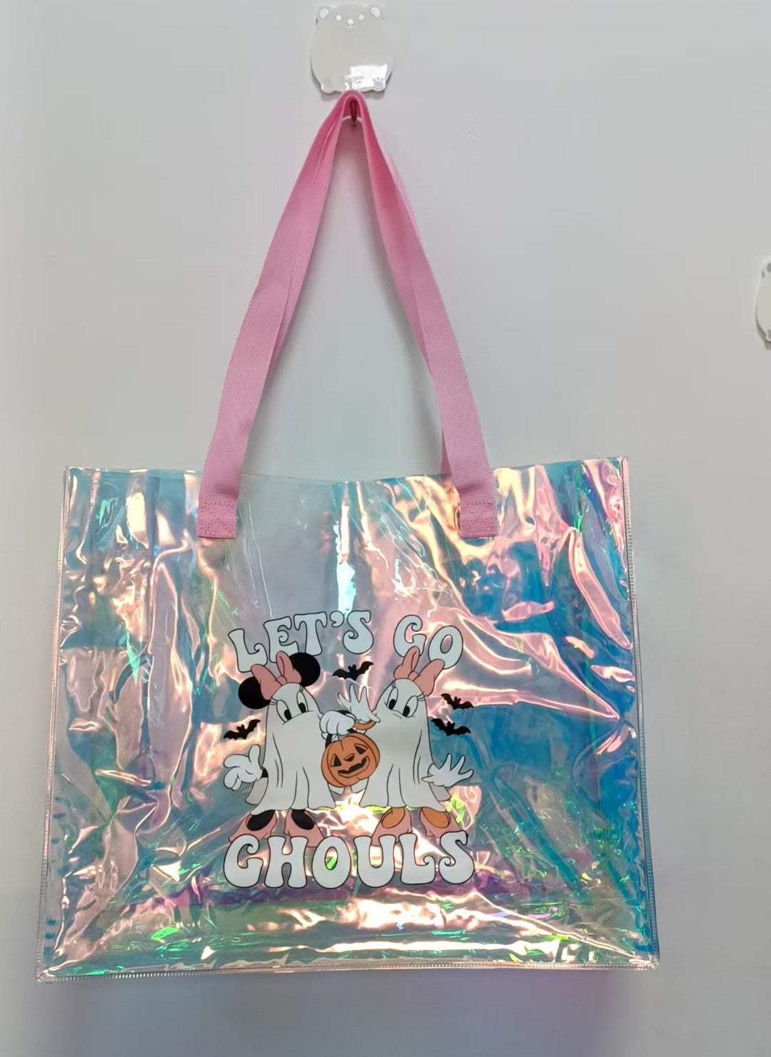 Holographic Lets Go Ghouls Bag