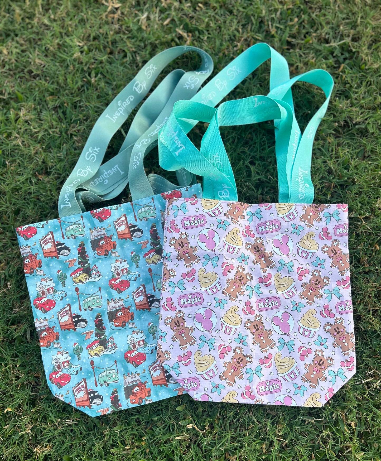 Christmas Mini Reusable Tote Bags