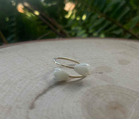 14k gold filled Pikake ring