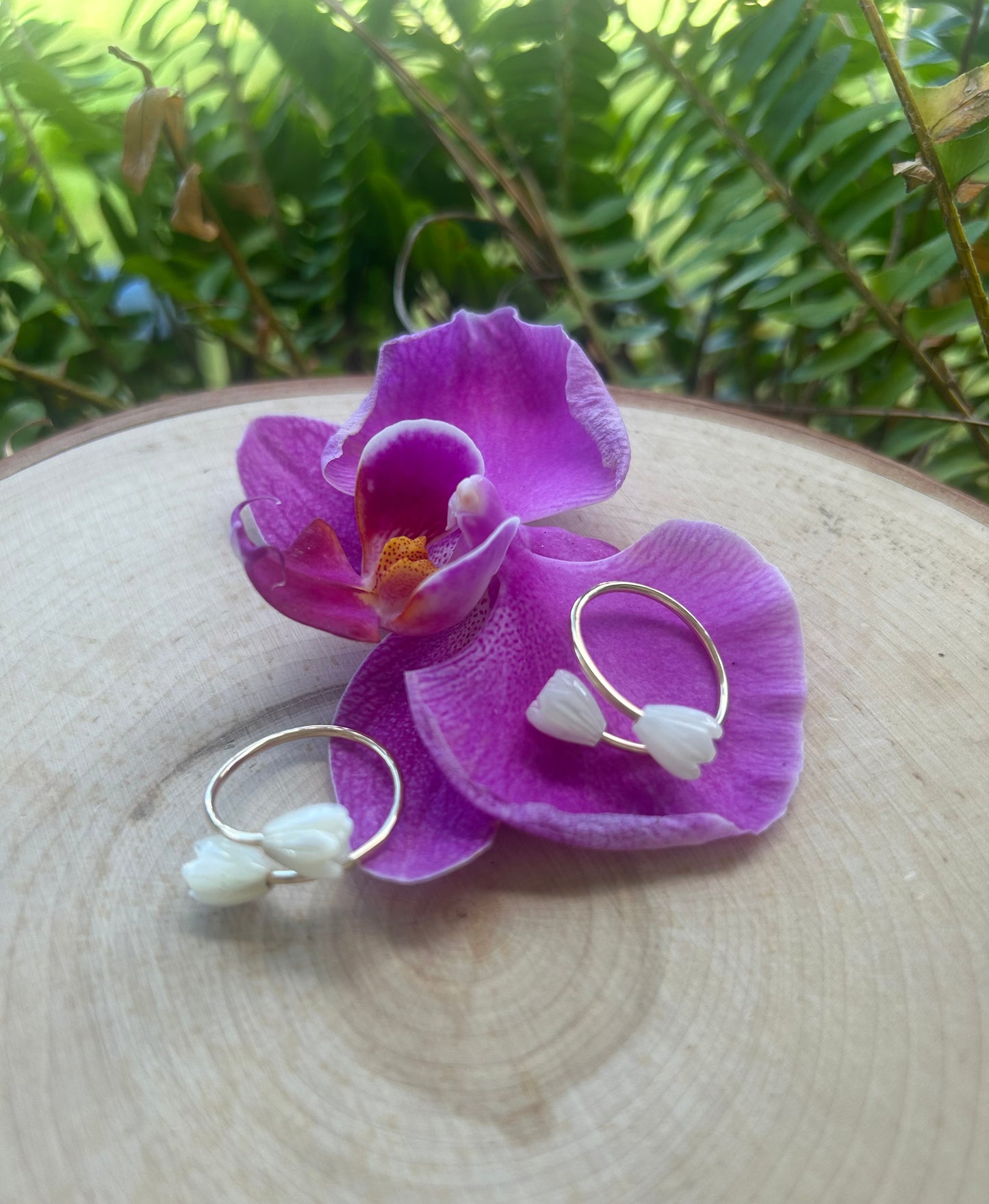 14k gold filled Pikake ring