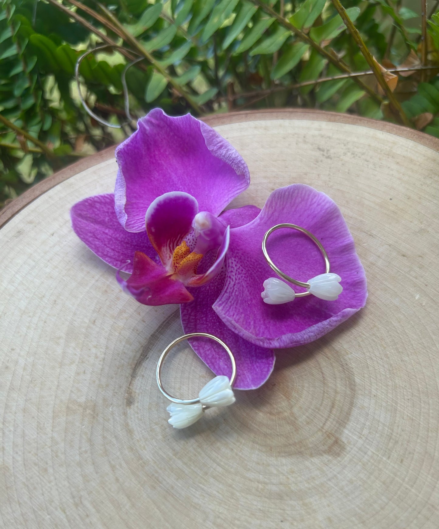 14k gold filled Pikake ring
