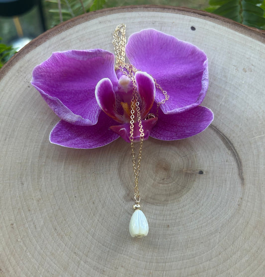 14K gold filled medium pikake necklace