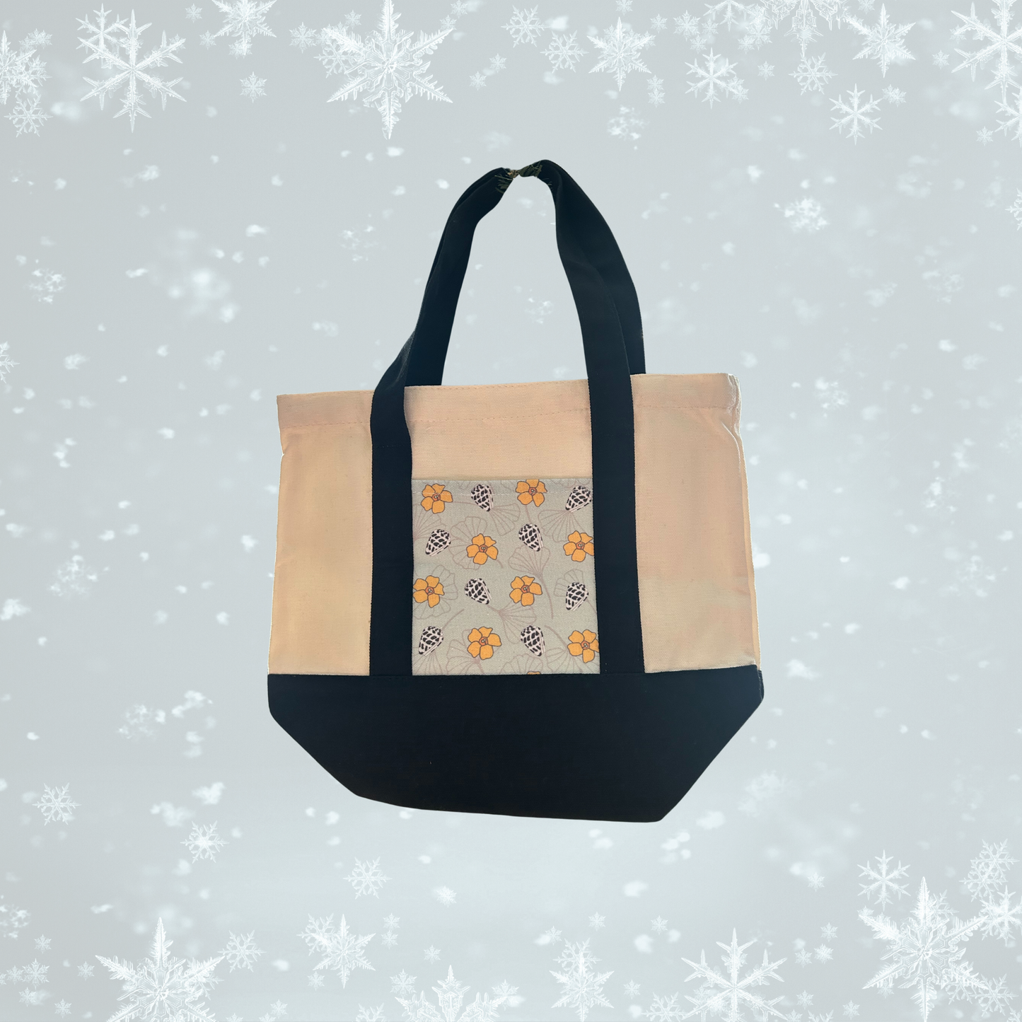 Trader Joes' inspired mini canvas tote bag....SALE
